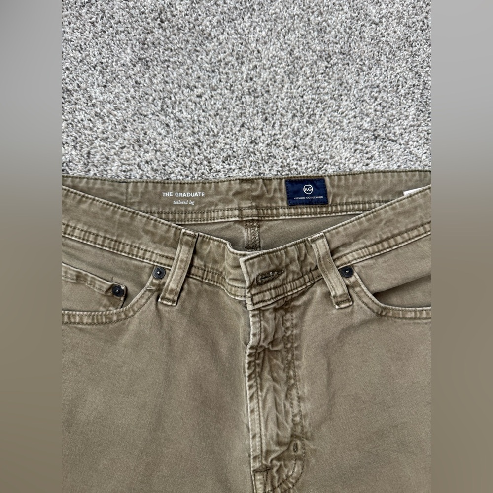 AG Adriano Goldschmied Graduate 33x29.5 Men's Relaxed Jeans - Brown